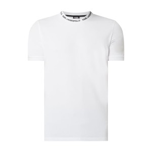 T-shirt z detalami z logo