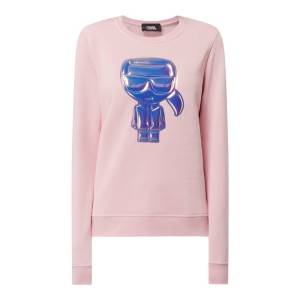 Bluza z logo z efektem metalicznym