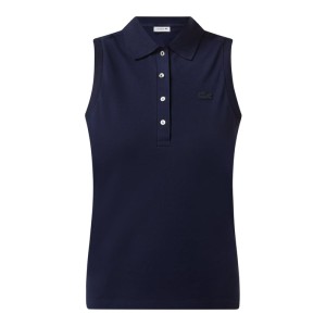 Top o kroju slim fit z kołnierzykiem polo