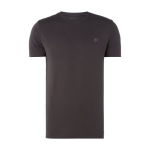 T-shirt o kroju shaped fit z bawełny ekologicznej