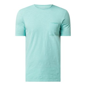 T-shirt o kroju shaped fit z bawełny ekologicznej