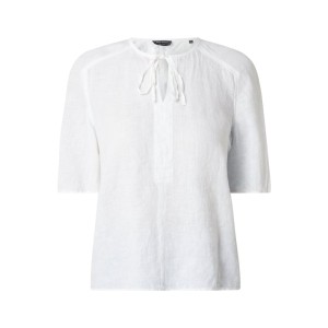 Bluzka lniana z kokardą