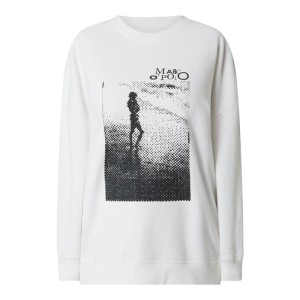 Bluza z bawełny ekologicznej z obniżonymi ramionami