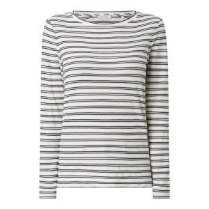 Bluzka z długim rękawem z wzorem w paski