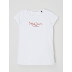 T-shirt z nadrukiem z logo model ‘Hana’