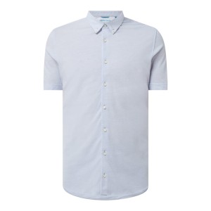 Koszula biznesowa o kroju slim fit z piki — ‘Futureflex’