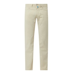 Spodnie o kroju tapered fit z dodatkiem streczu model ‘Lyon’ — ‘Futureflex’