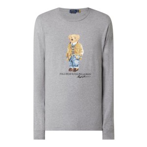 Bluzka z długim rękawem i nadrukiem ‘Polo Bear’