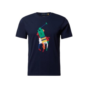 T-shirt o kroju custom slim fit z bawełny z nadrukiem z logo