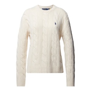 Sweter z dzianiny z wzorem warkocza