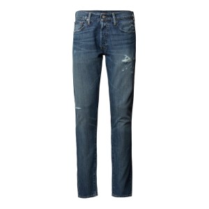 Jeansy o kroju regular fit w znoszonym stylu