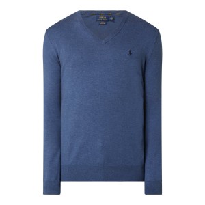 Sweter z dzianiny z bawełny pima