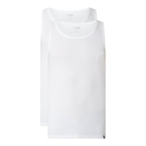 Top o kroju regular fit z mieszanki bawełny w zestawie 2 szt.
