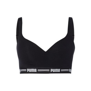 Biustonosz typu bralette z paskiem z logo