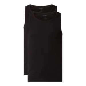Top o kroju regular fit z mieszanki bawełny w zestawie 2 szt.