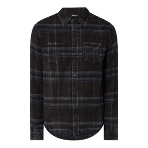 Koszula flanelowa o kroju slim fit z bawełny