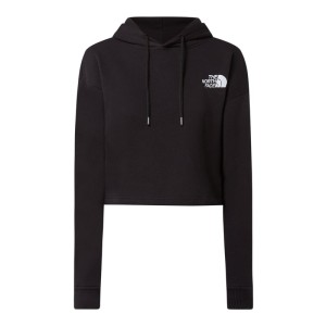 Bluza z kapturem krótka z mieszanki bawełny