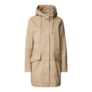 Płaszcz z kapturem i zamkiem błyskawicznym