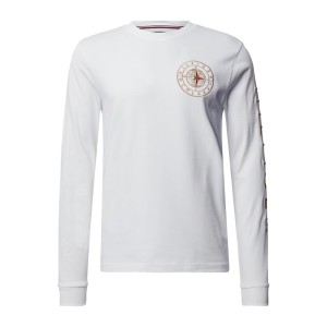 Bluzka z długim rękawem z bawełny ekologicznej z wyhaftowanym logo