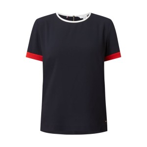 T-shirt z wykończeniem w kontrastowym kolorze