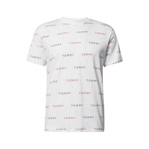 T-shirt z bawełny z nadrukiem z logo na całej powierzchni