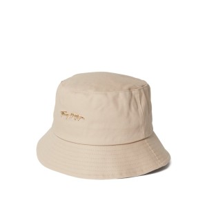 Czapka typu bucket hat z bawełny z aplikacją z logo