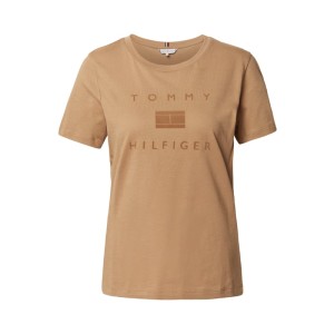 T-shirt z bawełny z nadrukiem flokowym