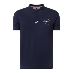 Koszulka polo o kroju slim fit z bawełny ekologicznej