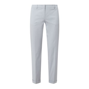 Spodnie materiałowe o prostym kroju z dodatkiem streczu