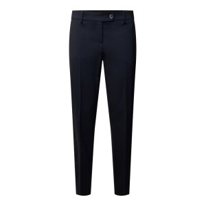 Spodnie materiałowe z mieszanki żywej wełny i elastanu