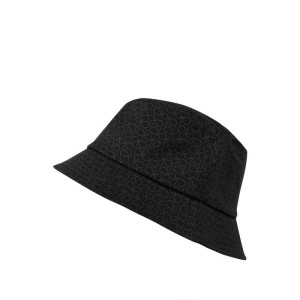 Czapka typu bucket hat ze wzorem z logo
