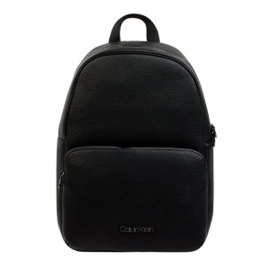 Plecak z imitacji skóry z przegródką na multimedia