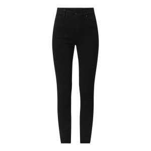 Jeansy z bardzo wysokim stanem o kroju skinny fit z dodatkiem streczu model ‘Kafey’