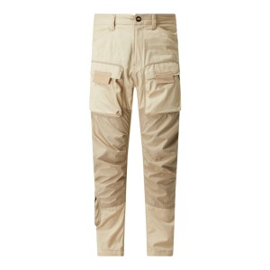 Spodnie cargo o kroju straight tapered fit z bawełny