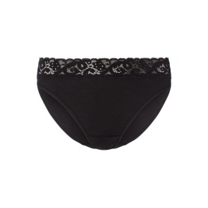 Figi z bawełny z koronką