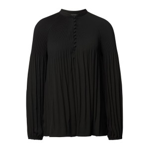 Bluzka z plisami i listwą guzikową