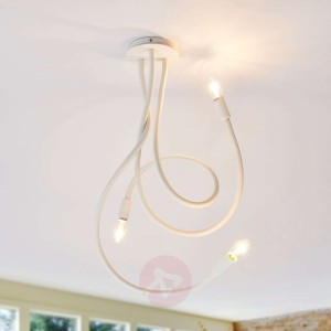 Zwariowana lampa sufitowa Lover, 3-punktowa, biała