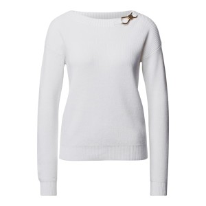 Sweter z dzianiny o kroju regular fit z aplikacją z logo
