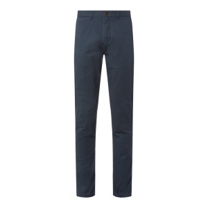 Chinosy o kroju regular slim fit z dodatkiem streczu model ‘Stuart’