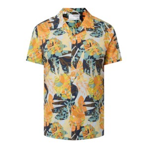 Koszula casualowa o kroju regular fit z mieszanki bawełny i wiskozy model ‘Joel’