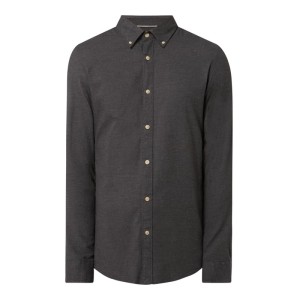 Koszula flanelowa o kroju slim fit z bawełny