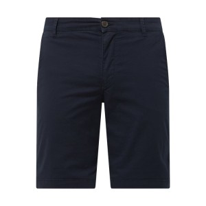Szorty chinosy o kroju straight fit z dodatkiem streczu model ‘Paris’