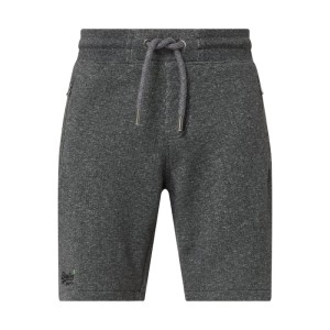 Szorty z dzianiny dresowej z kieszeniami zapinanymi na zamek błyskawiczny