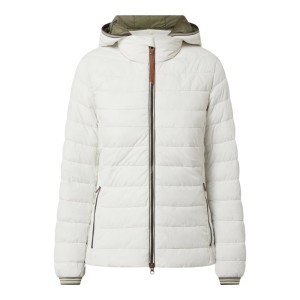 Kurtka pikowana z odpinanym kapturem – wodoodporna