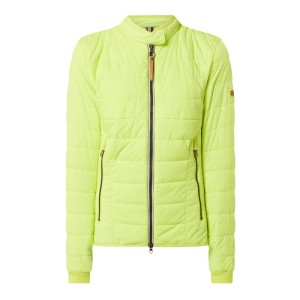 Kurtka pikowana z zamkiem błyskawicznym dwustronnym — wodoodporna