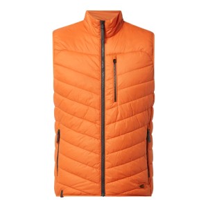 Kamizelka pikowana z kieszeniami zapinanymi na zamek błyskawiczny