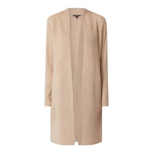 Długi kardigan z domieszką kaszmiru