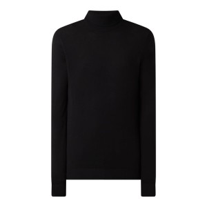 Sweter z wywijanym kołnierzem z dodatkiem wiskozy model ‘Emil’