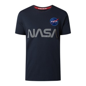T-shirt z odblaskowym nadrukiem NASA