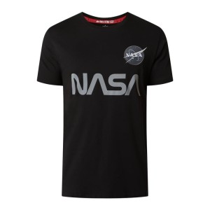 T-shirt z odblaskowym nadrukiem NASA